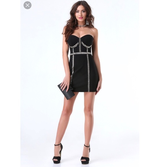 Beaded Bustier Dress
